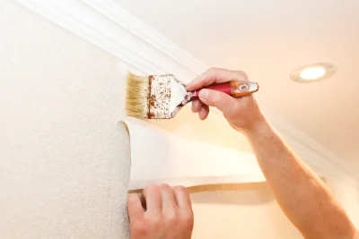 Pose de papier peint à Saint-Forget — revêtements muraux et toiles de verre